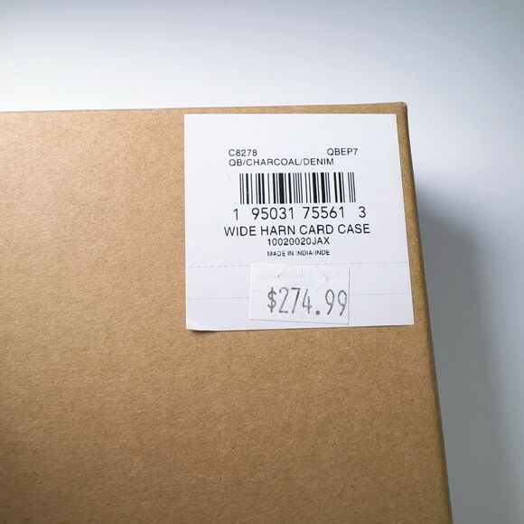 Coach C8278 Boxed Card Case And Belt Gift Set Colorblock Signature Canvas Denim - Picture 7 of 7